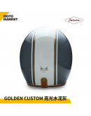 FETURE 四分之三罩 安全帽 半罩 GODEN 高登 CUSTOM 亮光水泥灰