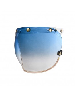 Feture 飛喬 乳白皮革TOP PP釦式風鏡-漸層藍色 復古