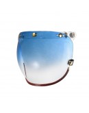 Feture 飛喬 咖啡皮革TOP PP釦式風鏡-漸層藍色