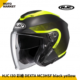 HJC 安全帽 四分之三罩 I30 彩繪 DEXTA 半罩式安全帽 消光黑黃