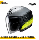 HJC 安全帽 四分之三罩 I30 彩繪 VICOM 半罩式安全帽 消光灰黑黃