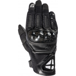 IXON 105 RS4 AIR 夏季防摔短手套 黑白 碳纖維 透氣 皮革 山羊皮 觸控