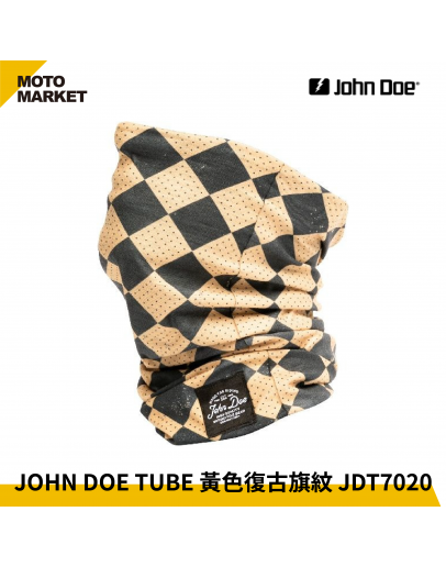JOHN DOE 魔術頭巾 JDT7020 JOHN DOE TUBE VINTAGE FLAG 黃色復古旗紋
