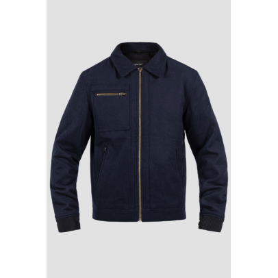 John Doe 防摔衣 Escape Wool Jacket 羊毛保暖防摔夾克 冬季 休閒 深藍色