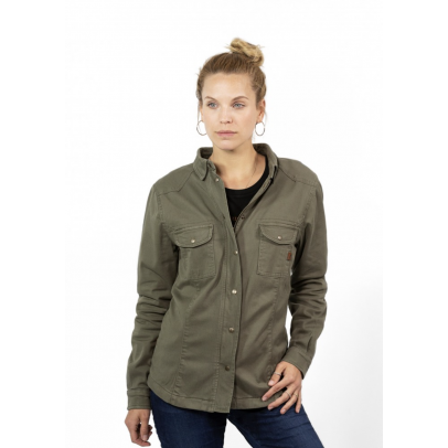 John Doe 防摔衣 女款  JDL8003 Motoshirt Women Olive 休閒襯衫外套 橄欖綠