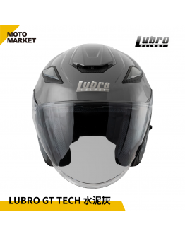 Lubro 安全帽 四分之三罩 GT TECH 水泥灰