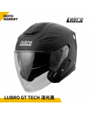 Lubro 安全帽 四分之三罩  GT TECH 消光黑