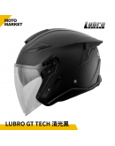 Lubro 安全帽 四分之三罩  GT TECH 消光黑