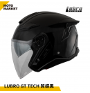 Lubro 安全帽 四分之三罩  GT TECH 質感黑 亮黑