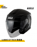 Lubro 安全帽 四分之三罩  GT TECH 質感黑 亮黑