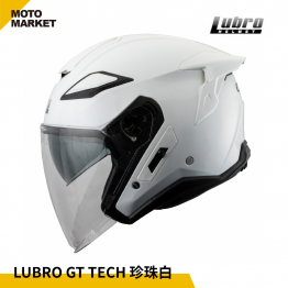 Lubro 安全帽 四分之三罩  GT TECH 珍珠白