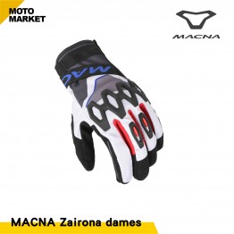 Macna Zairona 女士摩托車手套 黑白紅
