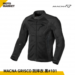 Macna 防摔外套 Grisco 防摔衣 夏季網眼 透氣外套 網布 101 黑色