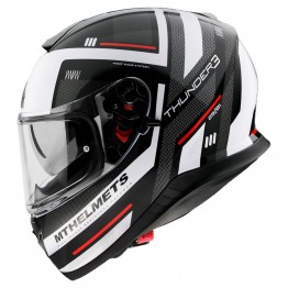MT HELMET THUNDER 3 SV CARRY BLACK WHITE