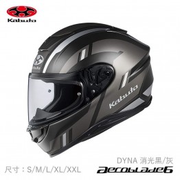 OGK 全罩安全帽 空氣刀6 Kabuto AEROBLADE 6 輕量 透氣 空氣力學 DYNA 消光黑灰