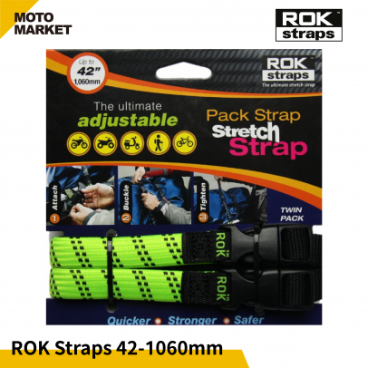 ROK Straps 可調節彈性綁繩 固定帶 42 - 1060mm 螢光綠 ROK Straps 可調節彈性綁繩 固定帶 42 - 1060mm 螢光綠