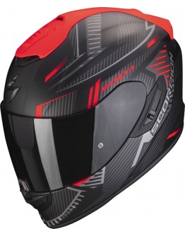 SCORPION EXO-1400 AIR SHELL 消光黑紅 全罩式安全帽