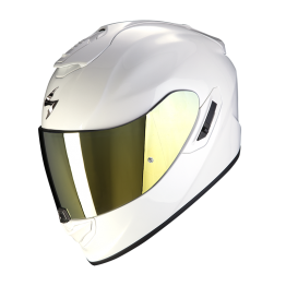 SCORPION EXO-1400 AIR SOLID PEARL WHITE 素色 白 全罩式安全帽