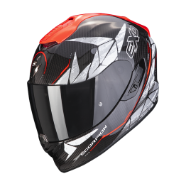 SCORPION EXO-1400 CARBON AIR ARANEA 碳纖維 黑紅 全罩式安全帽