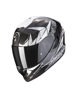 SCORPION EXO-1400 CARBON AIR ARANEA 碳纖維 白 全罩式安全帽