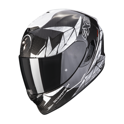 SCORPION EXO-1400 CARBON AIR ARANEA 碳纖維 白 全罩式安全帽