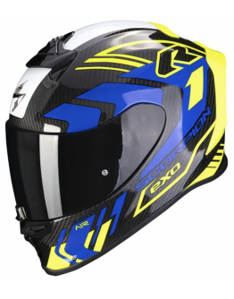 SCORPION 全罩安全帽 EXO-R1 EVO Air Carbon supra black neon yellow blue 碳纖維 黑黃藍