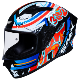 SMK STELLAR 彩繪 GRAFFITI 破壞者 GL237 黑 全罩式 安全帽 