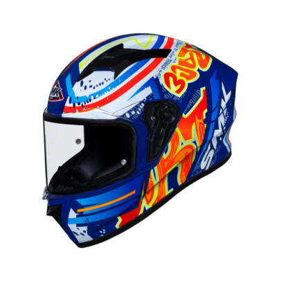 SMK STELLAR 彩繪 GRAFFITI 破壞者 GL537 藍 全罩式 安全帽  SMK STELLAR 彩繪 GRAFFITI 破壞者 GL537 藍 全罩式 安全帽