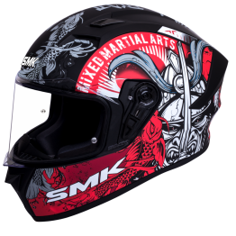 SMK STELLAR 彩繪 SAMURAI 若武者 MA263 消光黑紅 全罩式 安全帽 