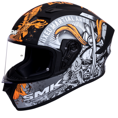 SMK STELLAR 彩繪 SAMURAI 若武者 MA276 消光黑黃 全罩式 安全帽  SMK STELLAR 彩繪 SAMURAI 若武者 MA276 消光黑黃 全罩式 安全帽