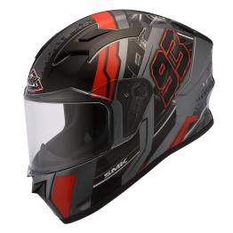 SMK STELLAR 彩繪 SWANK 狂人 MADA672 消光黑紅 全罩式 安全帽  SMK STELLAR 彩繪 SWANK 狂人 MADA672 消光黑紅 全罩式 安全帽