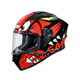 SMK STELLAR 彩繪 MONSTER 小怪物 GL231 紅 全罩式 安全帽 