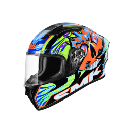 SMK STELLAR 彩繪 SKULL 不朽戰魂 GL274 橘 全罩式 安全帽 