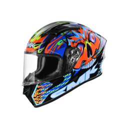 SMK STELLAR 彩繪 SKULL 不朽戰魂 GL275 藍 全罩式 安全帽 