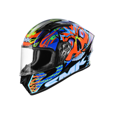 SMK STELLAR 彩繪 SKULL 不朽戰魂 GL275 藍 全罩式 安全帽  SMK STELLAR 彩繪 SKULL 不朽戰魂 GL275 藍 全罩式 安全帽