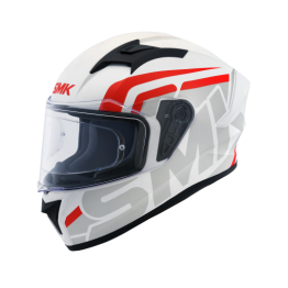 SMK STELLAR 彩繪 STAGE 街道特勤 MA163 消光白紅 全罩式 安全帽  SMK STELLAR 彩繪 STAGE 街道特勤 MA163 消光白紅 全罩式 安全帽