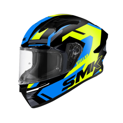 SMK STELLAR 彩繪 K-Power 飆風 GL245 藍黃 全罩式 安全帽  SMK STELLAR 彩繪 K-Power 飆風 GL245 藍黃 全罩式 安全帽