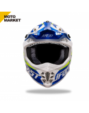 UFO 全罩安全帽 越野帽 MOTOCROSS INTREPID HELMET 白藍黃