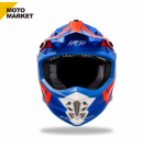 UFO 全罩安全帽 越野帽 MOTOCROSS INTREPID HELMET 藍橘