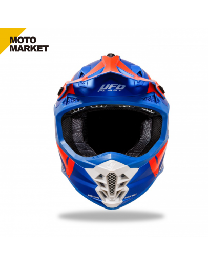 UFO 全罩安全帽 越野帽 MOTOCROSS INTREPID HELMET 藍橘