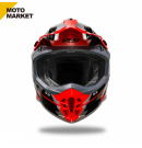 UFO 全罩安全帽 越野帽 MOTOCROSS INTREPID HELMET 灰紅