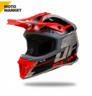 UFO 全罩安全帽 越野帽 MOTOCROSS INTREPID HELMET 灰紅