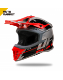 UFO 全罩安全帽 越野帽 MOTOCROSS INTREPID HELMET 灰紅